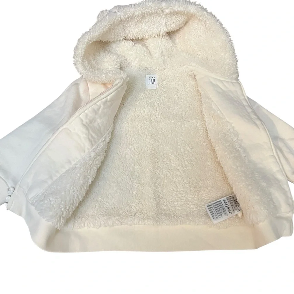 𝅺Baby Gap|Logo CozySherpa Hoodie- Size 12-18months